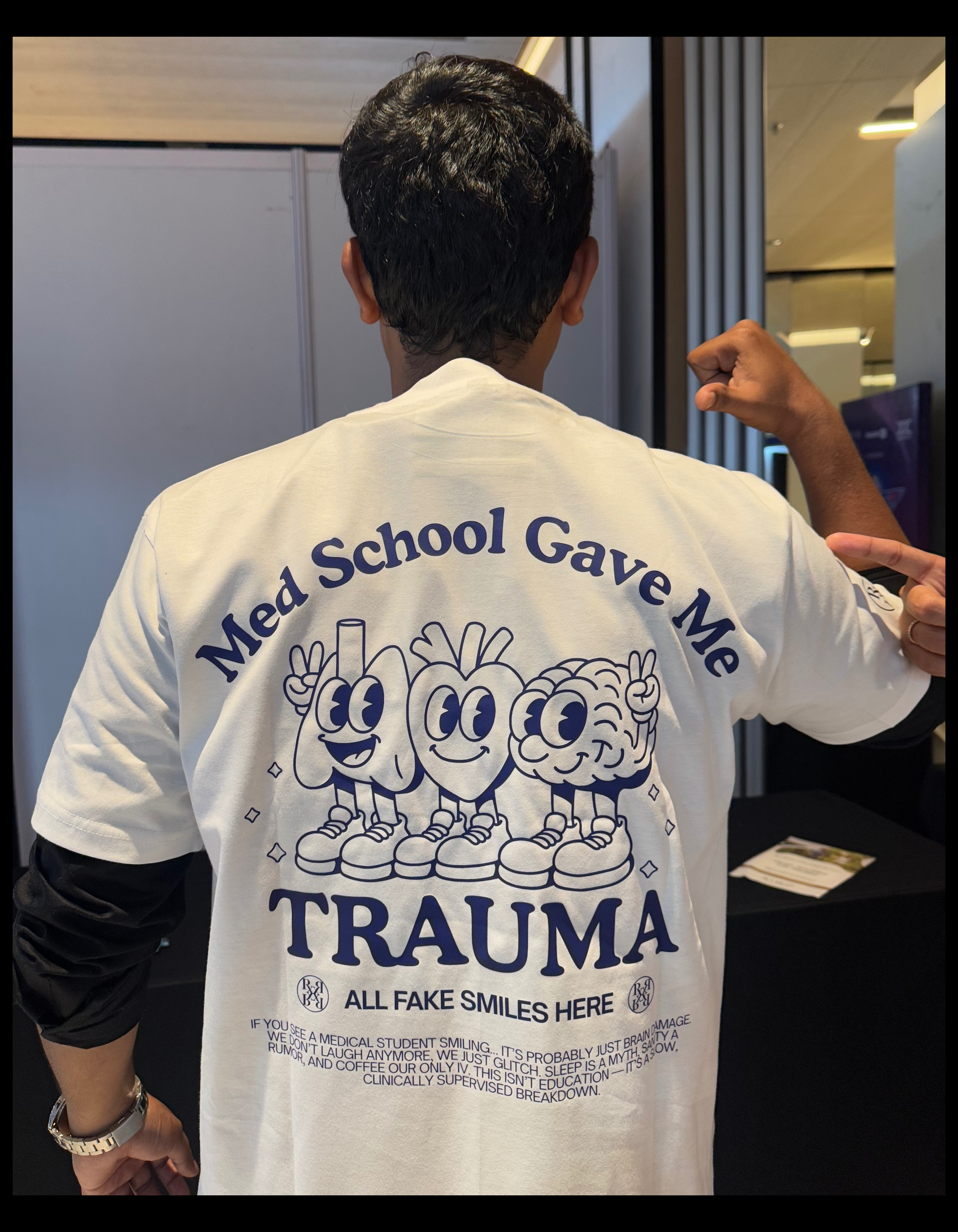 Medschool Gave Me Trauma Oversized Tee